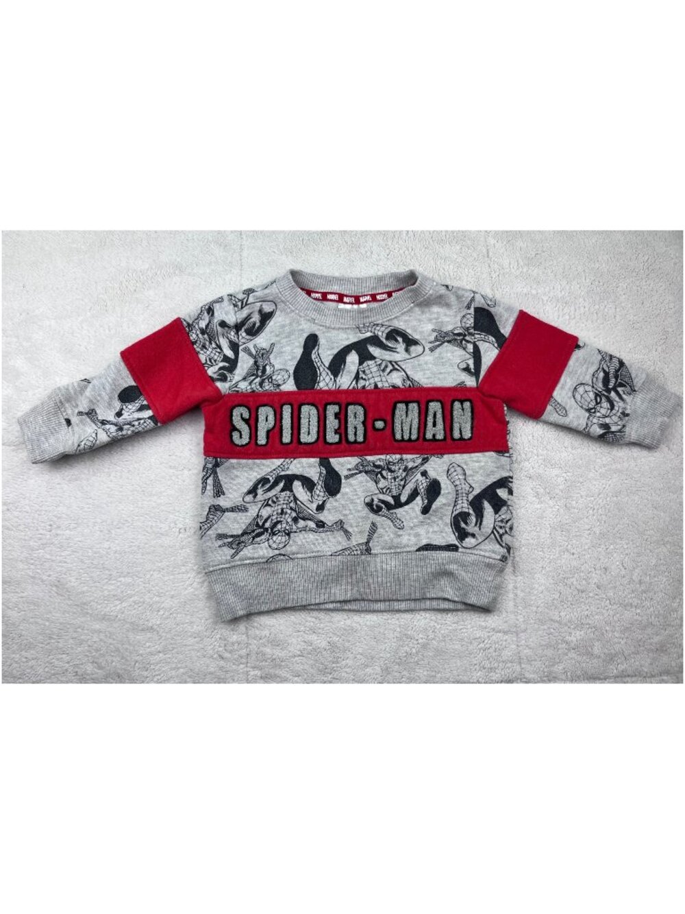 Marvel Spider-Man Toddler Boy Crewneck Sweatshirt Size 12 Months